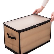 의류 가방 분류 보관상자 47L 52 x 30 x 30 cm, 1단, 블랙