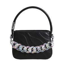 클래식 화이트 체인 숄더백