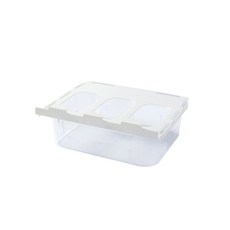 Lerati可安裝在衣櫃的塑膠內衣收納盒 白色, 1個