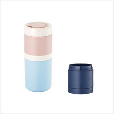 STACKUP Block Bottle H Basic Pink Sky + 附加海軍套組 720ml, 混色