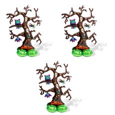 anagram 可充氣詭異樹鋁箔氣球, 混合色, 3個