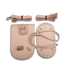 가죽 손가방 DIY 패키지, 1개, 핑크