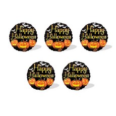 anagram 快樂南瓜 銀箔氣球 45cm, 混合顏色, 5個