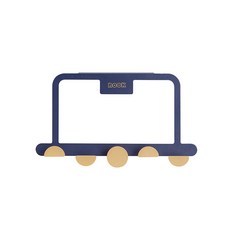 북유럽 라운드 도어 후크, 블루, 1개