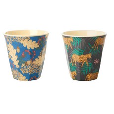 rice 幼兒印花水杯 M號 2入, Acorn款+Leopard款, 1組