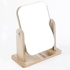 Wellness Routine 木質旋轉桌鏡 L, 單一顏色