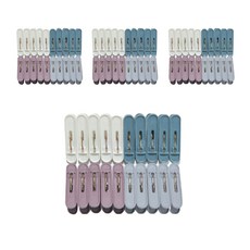 塑膠強力衣夾 4種*10入, 2套