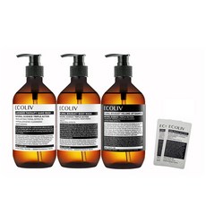 ecoliv 花香豐盈洗髮精 500ml+花香沐浴露 500ml+薰衣草香氛洗手液 500ml+沐浴露隨身包 2入組, 1套