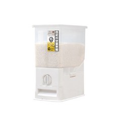 가정용 진공 쌀통 회전식 2세대 10kg, 백색