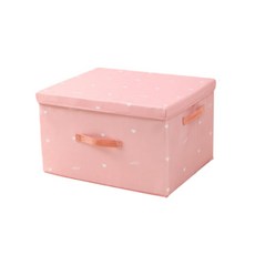 헤스티아 핑크 러블리 가정용 접이식 수납 상자 A03 XL, 1개