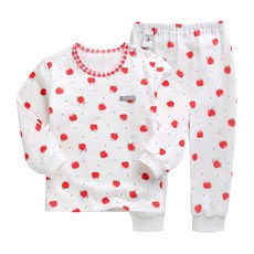 Greenbebe嬰兒春秋蘋果雙面內衣