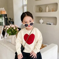 Angel Eye 孩童胸心針織 T恤