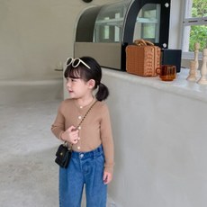 Angel Eye 兒童圓領鈕扣針織衫