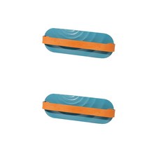 免鑽孔壁掛式鞋架, 藍色, 2個