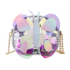 天使眼女童款蝴蝶圓形迷你包