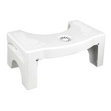 折疊式馬桶腳踏凳, 1個, 白色