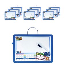 Golden Bell 雙面白板 10入 + 黑色白板筆 10支組合, 塑膠