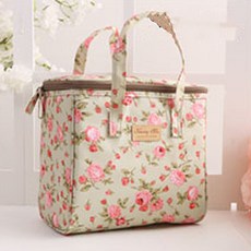 剝離帆布圖案午餐袋 8, 1個