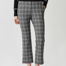 헤지스골프 여성용 클래식 잔패턴 세미 부츠컷 팬츠 HWPA1D621CG