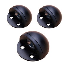 橡膠磁吸式門擋 黑色, 3個