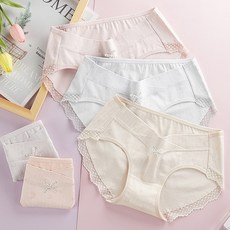 더블유비비 힙 레이스 로우 면 팬티 5종 세트