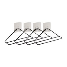 蘋果樹簡便拖鞋架, 黑色的, 4個