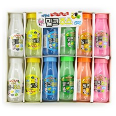 나리 밀크주스 슬라임 12p, 랜덤발송, 1개