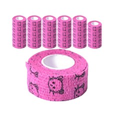 강아지 자가접착 일회용 신발 붕대 48p, 핑크 고양이, 1개