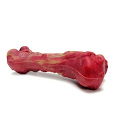 Bean Off House狗狗動物骨頭模型牙刷 20*6cm, 紅色的, 1個