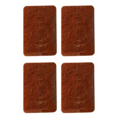 제이포 BE HAPPY 만능 스펀지 수세미 브라운, 4개, 1개입