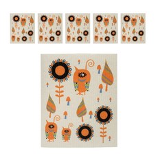 Ov&Ov棉質圖案抹布 怪獸 YJ41, 6個