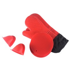 Yujin Topia 廚房用隔熱工具組, 紅色, 1套