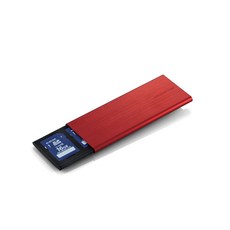 ELECOM SD & micro SD 存儲卡夾盒 紅色 L CMC-SDCAL02RD