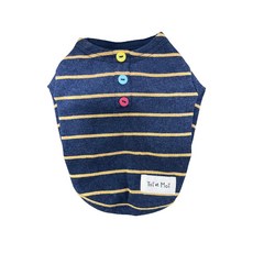 Canish Touaemoir 彩色鈕扣寵物 T恤, 一種顏色