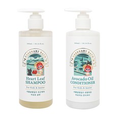 Little Glam Girls 魚腥草洗髮乳 300ml+酪梨護髮素 300ml, 1組