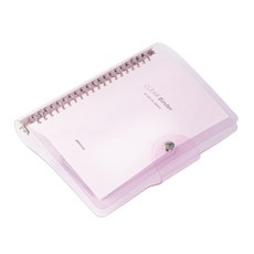 플랜커스 클리어 PVC 바인더 A5 20공, 로즈핑크, 1개