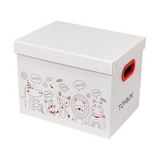 Tanni北歐風多功能紙盒 BGN133, 白色的, 1個