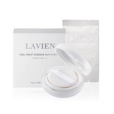 LAVIEN 清爽保濕防曬精華氣墊 SPF50+ PA++++&補充蕊, 1組, 15g