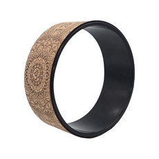 Popn 花卉圖案瑜伽輪, 棕色的