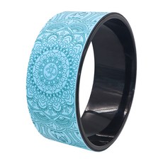 Popn 花卉圖案瑜伽輪, 藍色