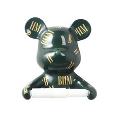 Brillihom室內廚房浴室小熊衛生紙架, 綠色, 1個