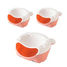 리드포미 宅度假堅果零食碗, 粉紅色 + 白色, 3個