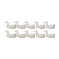 天鵝筷架, 白色的, 10個
