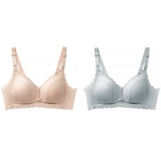 알럽홈 콤브 패턴 수유 브라 2종 세트