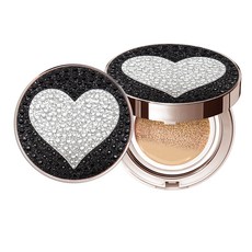 STYLE71 奢華遮瑕氣墊粉餅 15g, 21 Light Beige(色號) 銀色愛心(外殼)/Full Cover, 1個