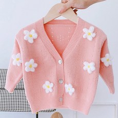 Angel Eye 兒童花朵針織外套