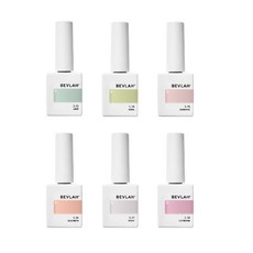 BEVLAH 彩色美甲凝膠 6件組, Anne+Emma+Marianne+Elizabeth+Fanny+Catherine, 1組, 60ml