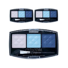 카라코사 샤이닝 3색 아이섀도 팔레트, 302 클리어 블루, 3개