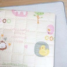 hwamo baby 四季可拆式棉質網眼涼感床套, 動物農場款, 1入