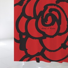 Design Supul 浴簾 北歐風格 sc459 S 1520x1880 + 不鏽鋼掛環 12P + 白色浴簾桿 全套組, 銀色系, 1套